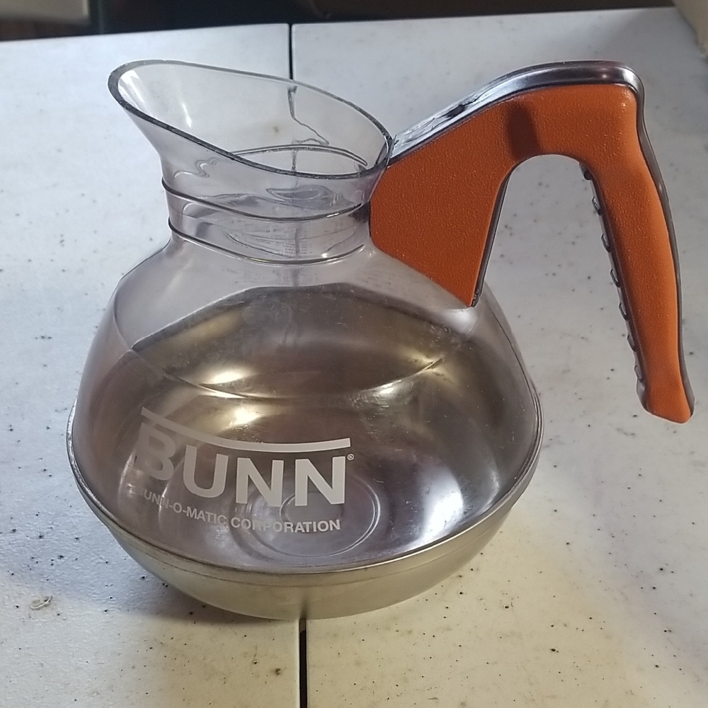 BUNN Glass Coffee Decanter with Orange Handle